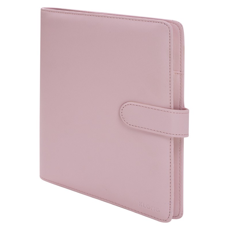 Sổ binder làm bullet journal ms 992 màu pastel sổ còng bìa da pu klong caro a5 100 trang cao cấp- bút đẹp