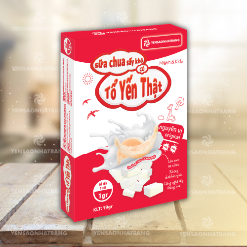 Sữa Chua Khô Có Tổ Yến Thật 19g