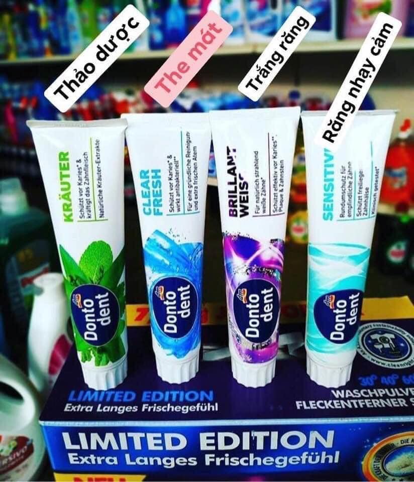 Kem đánh răng Dontodent 125ml - nội địa Đức