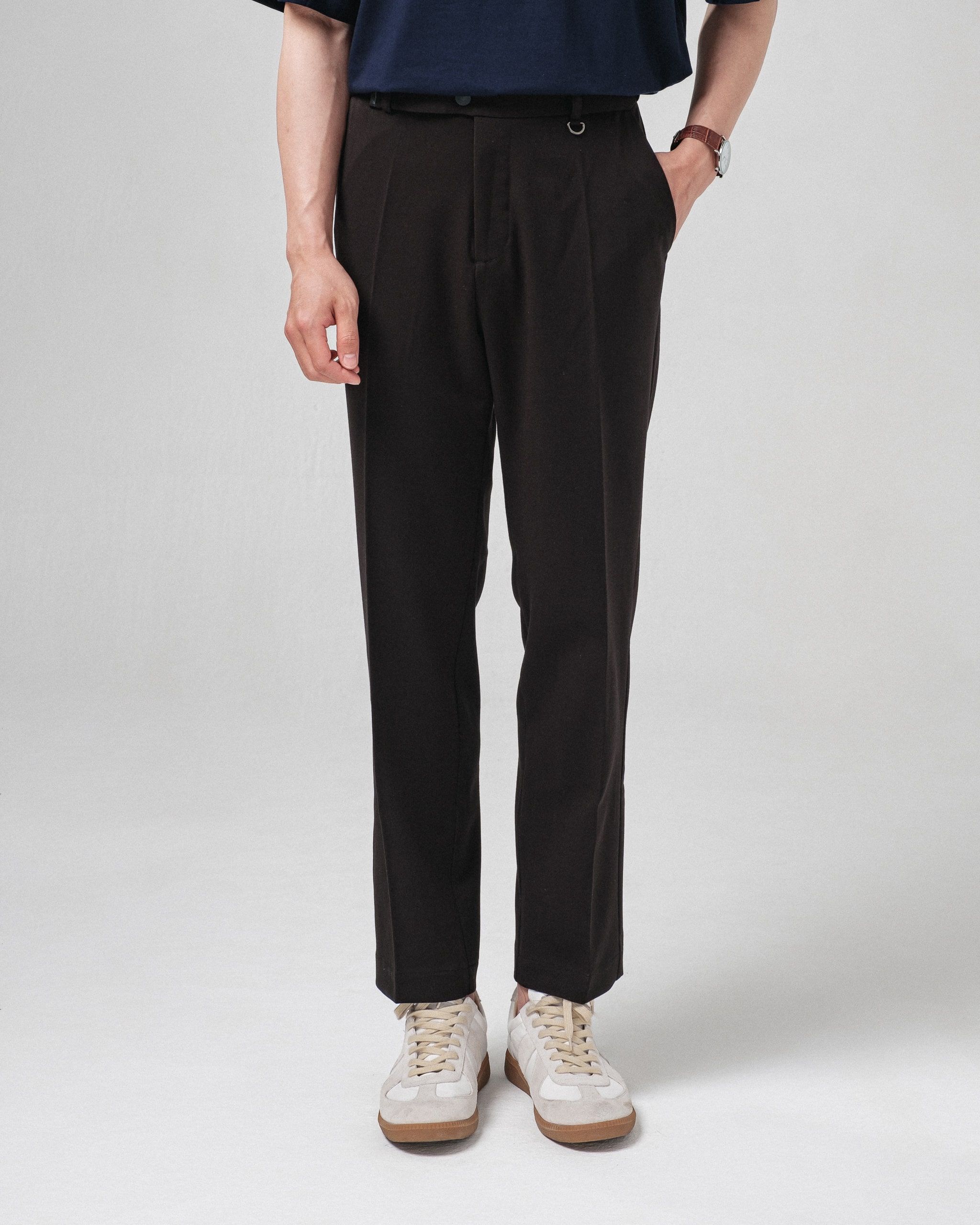 Quần âu nam SSSTUTTER có đai phối da TAB PANTS