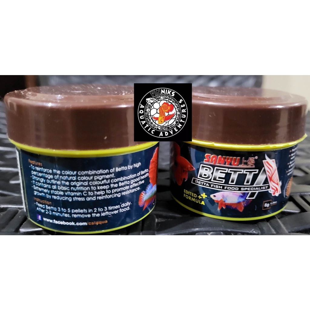 Sanyu Betta fish food 8grams Lazada PH