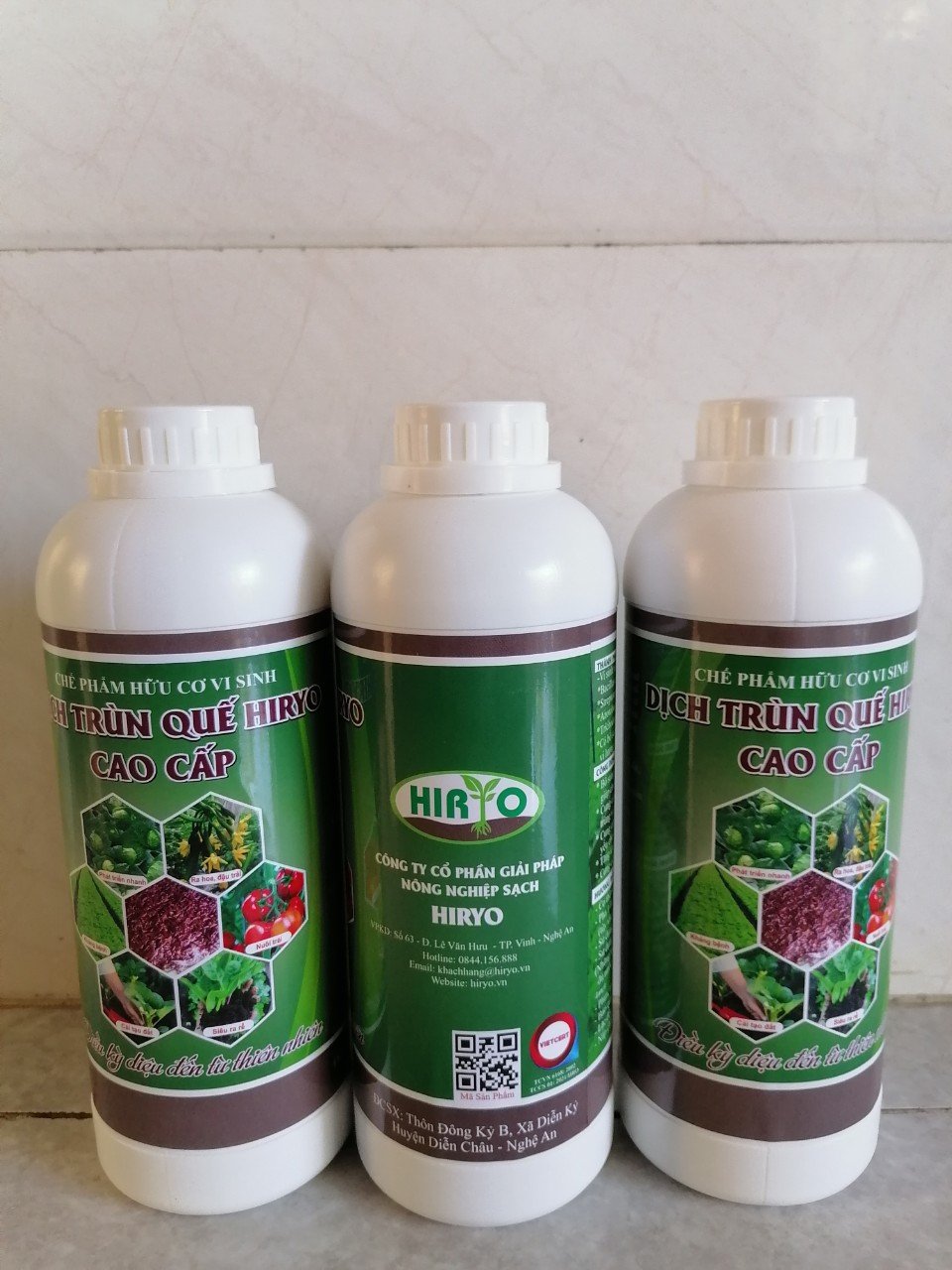 Phân bón hữu cơ cao cấp dịch trùn quế HIRYO - Chai 500ml