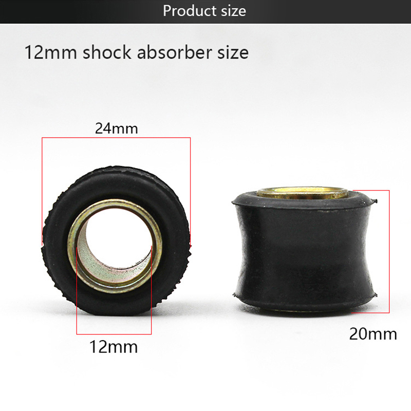 1pcs Motorcycle Rear Shock Absorber Rubber Buffer Rubber 10mm 12mm Shock Absorber Bumper Block Sleeve Cushion Rubber Rings Moyao. 