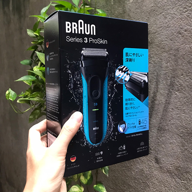 Máy cạo râu braun series 3 3040s proskin wet & dry, braun 3040s cạo khô và ướt