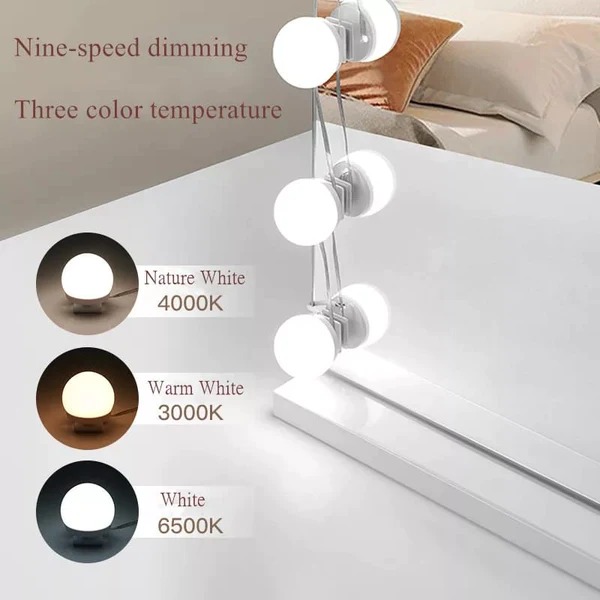 LED Mirror Lights Make Up Vanity Mirror Light with 10 Light for Makeup