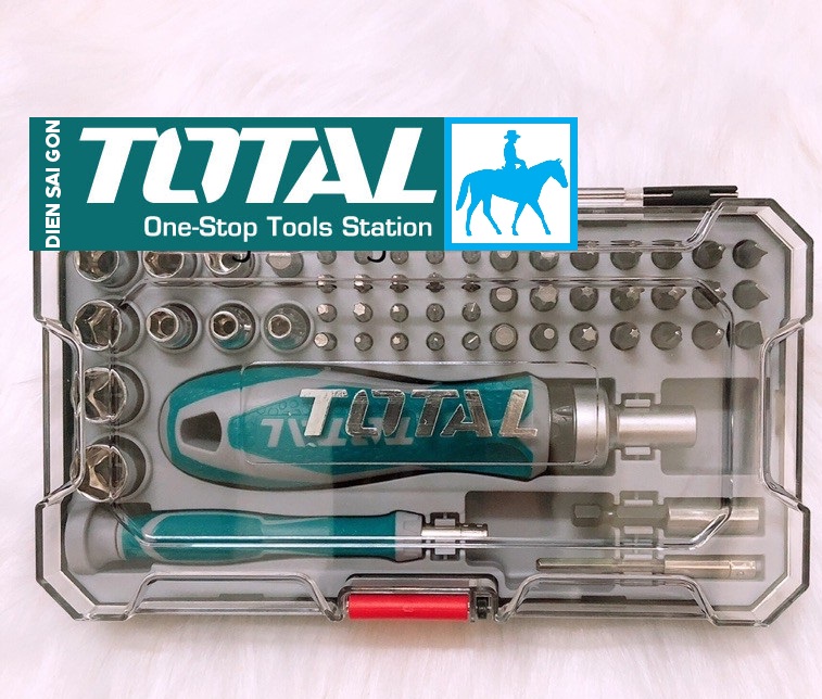 Bộ 55 đầu tuốc nơ vít đa năng Total TACSD30556