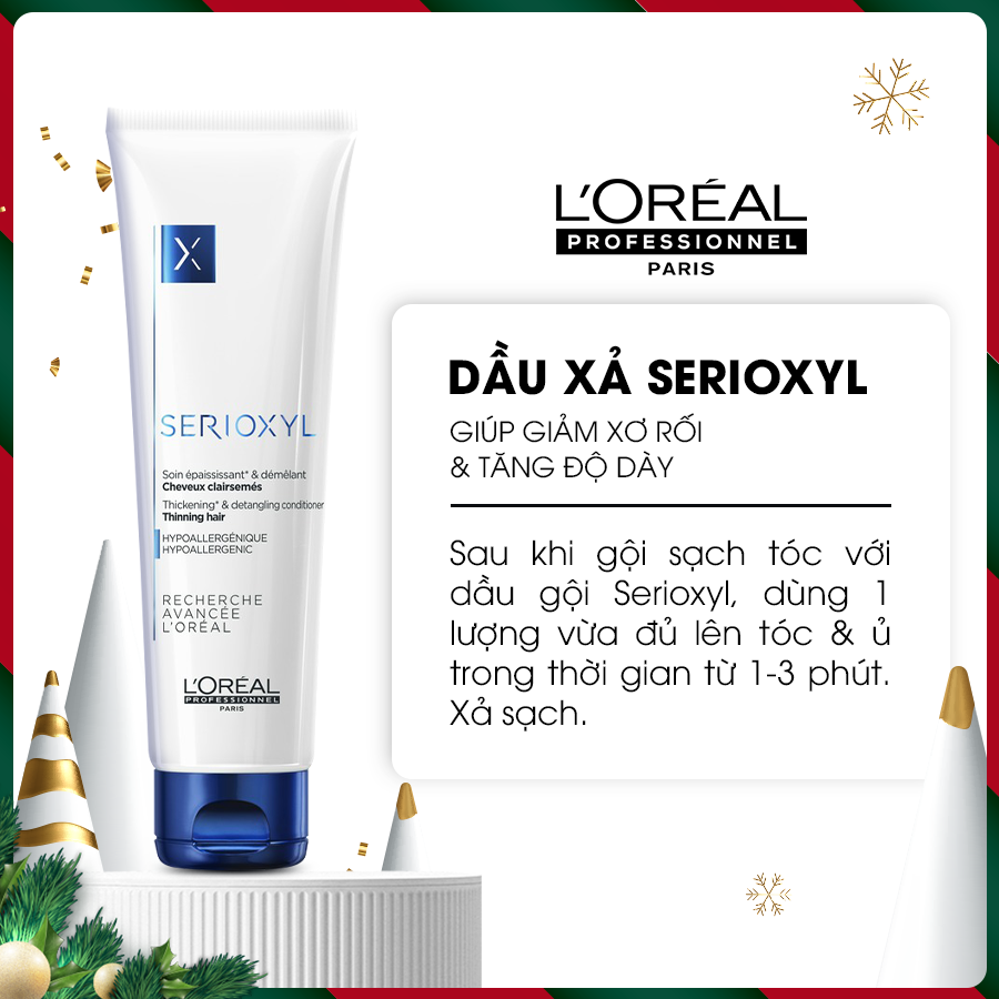Dầu Gội L'oreal Serioxyl Kích Thích Mọc Tóc Và Làm Dày Tóc 250ML