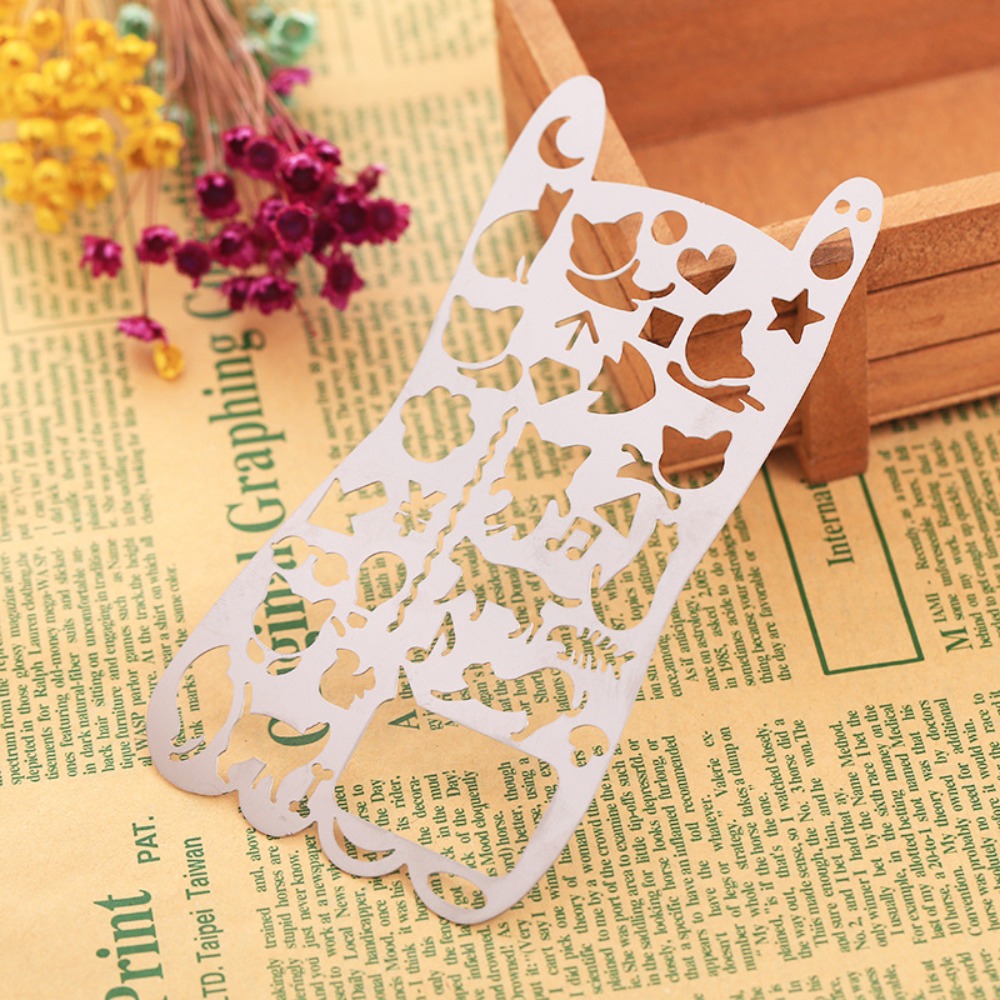 Creative Cat Shape Template Ruler School Projects Smooth Surface ...