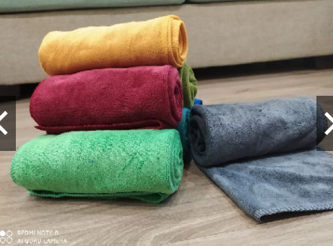 Khăn tắm cao cấp siêu thấm nước mềm mịn 35x75cm ( giao màu ngẫu nhiên )