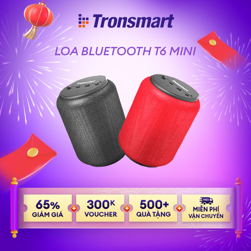 Loa Bluetooth 5.0 Tronsmart Element T6 Mini - Kháng nước IPX6