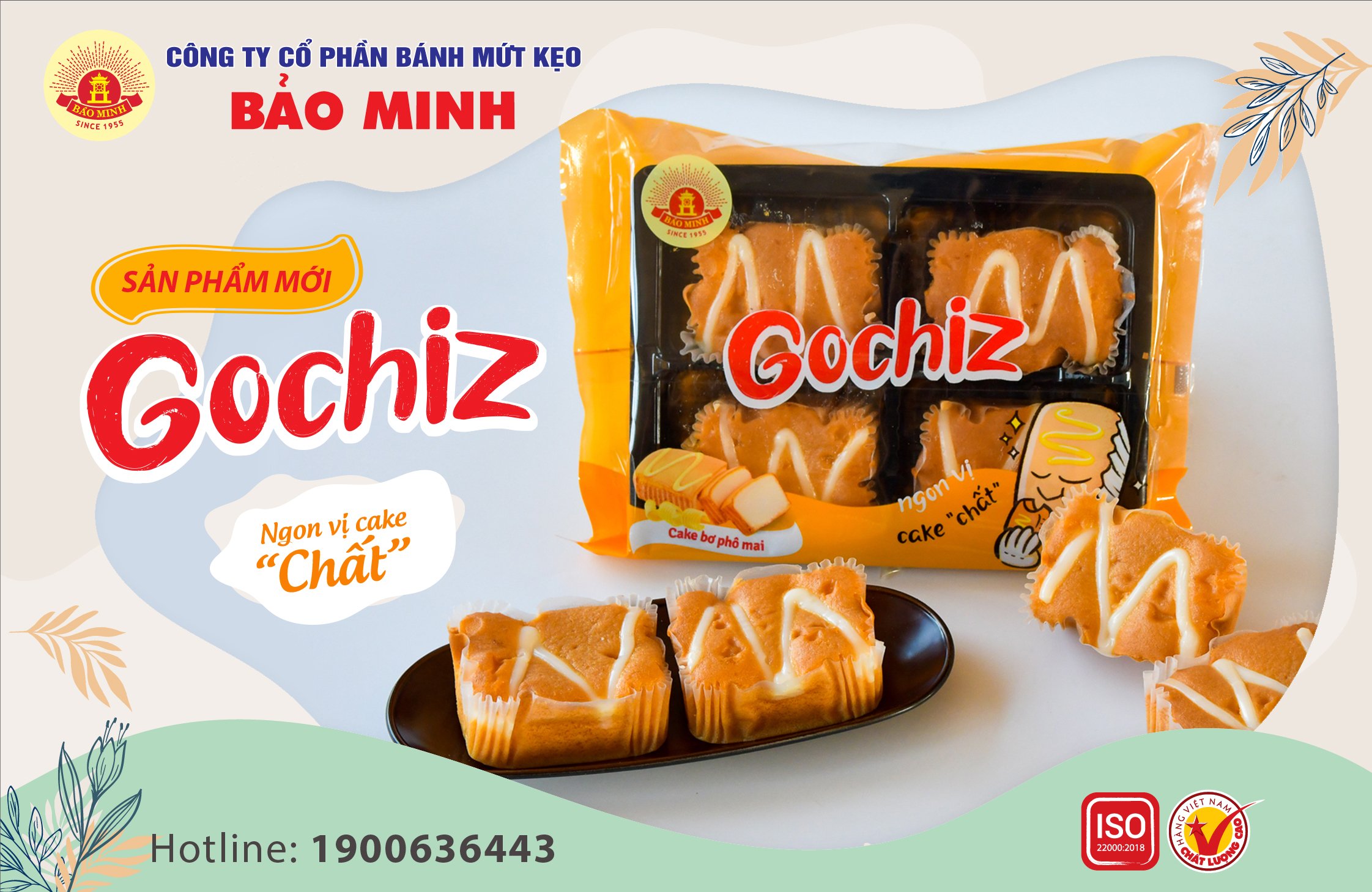 Bánh Gochiz (Cake Bơ Phomai) Bảo Minh 140gr