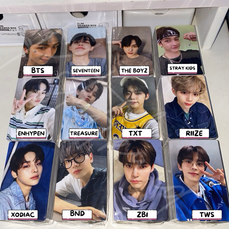 100 Photocard Unofficial Xodiac BTS Seventeen TXT Stray Kids