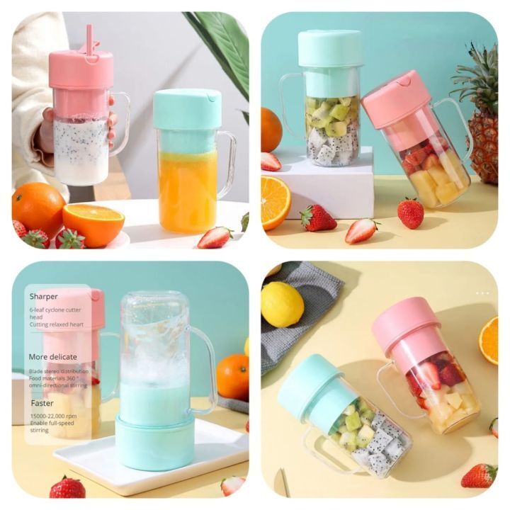 🍌🥤 Mini Juicer Blender with USB Charging | Fresh Juice Maker for Daily Use 🍍🍓.