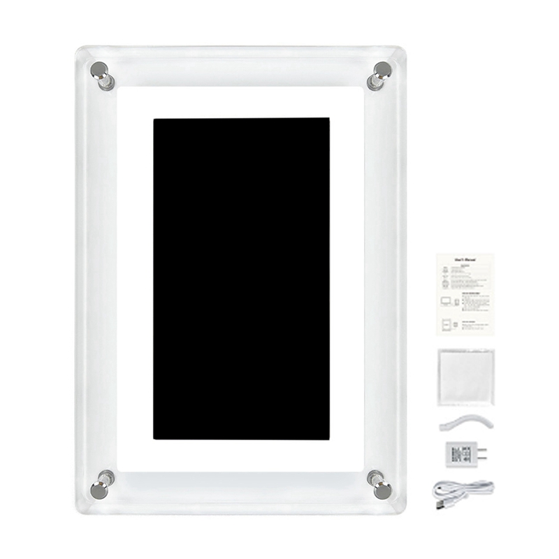 Video Player Frame Digital Photo Frame 7 Inch 1500MAh IPS Screen 4Gb