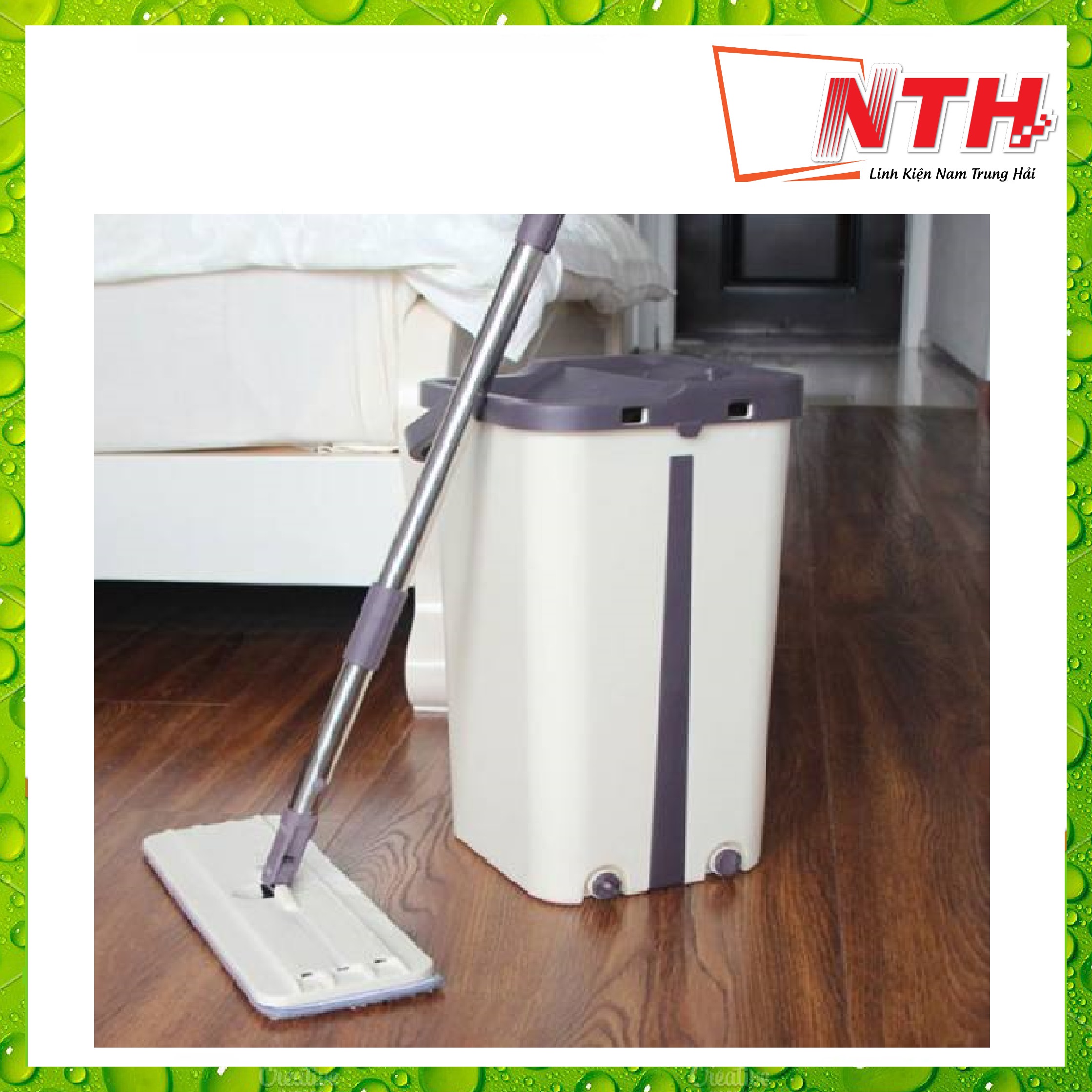 Bộ lau nhà 2 ngăn tự vắt mysuta