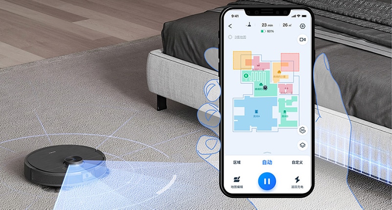 Robot hút bụi lau nhà Ecovacs Deebot OZMO T9 Aivi ( Bản 2021)