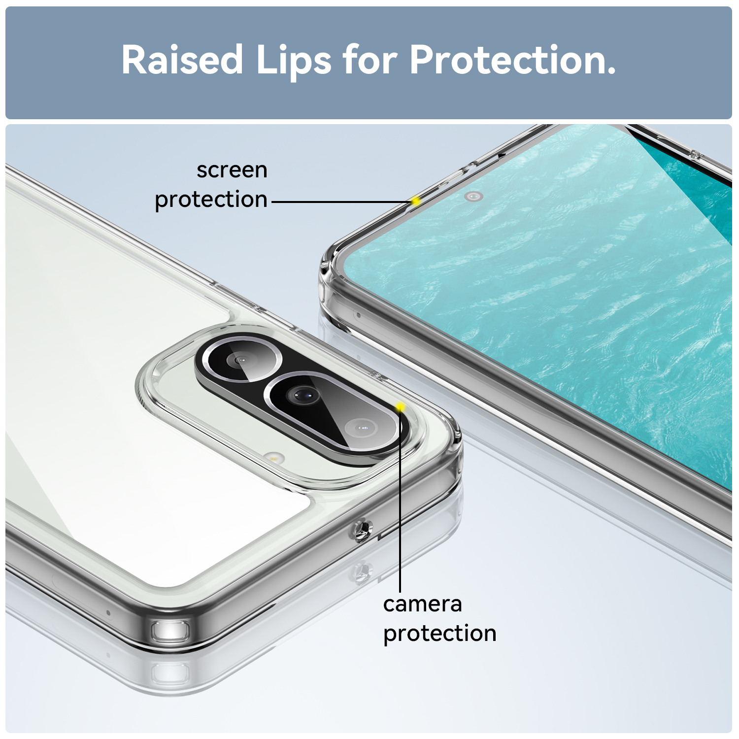 Samsung Galaxy F56 5G Case,Clear Shockproof Phone Case Transparent Cover for Samsung Galaxy F56 5G.