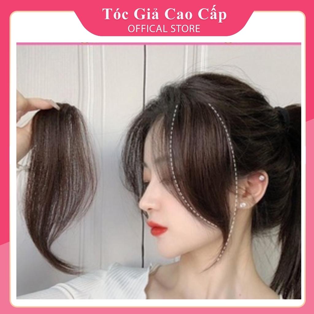 Tóc mái giả, mái dài layer hàn quốc sole- tóc sợi tơ