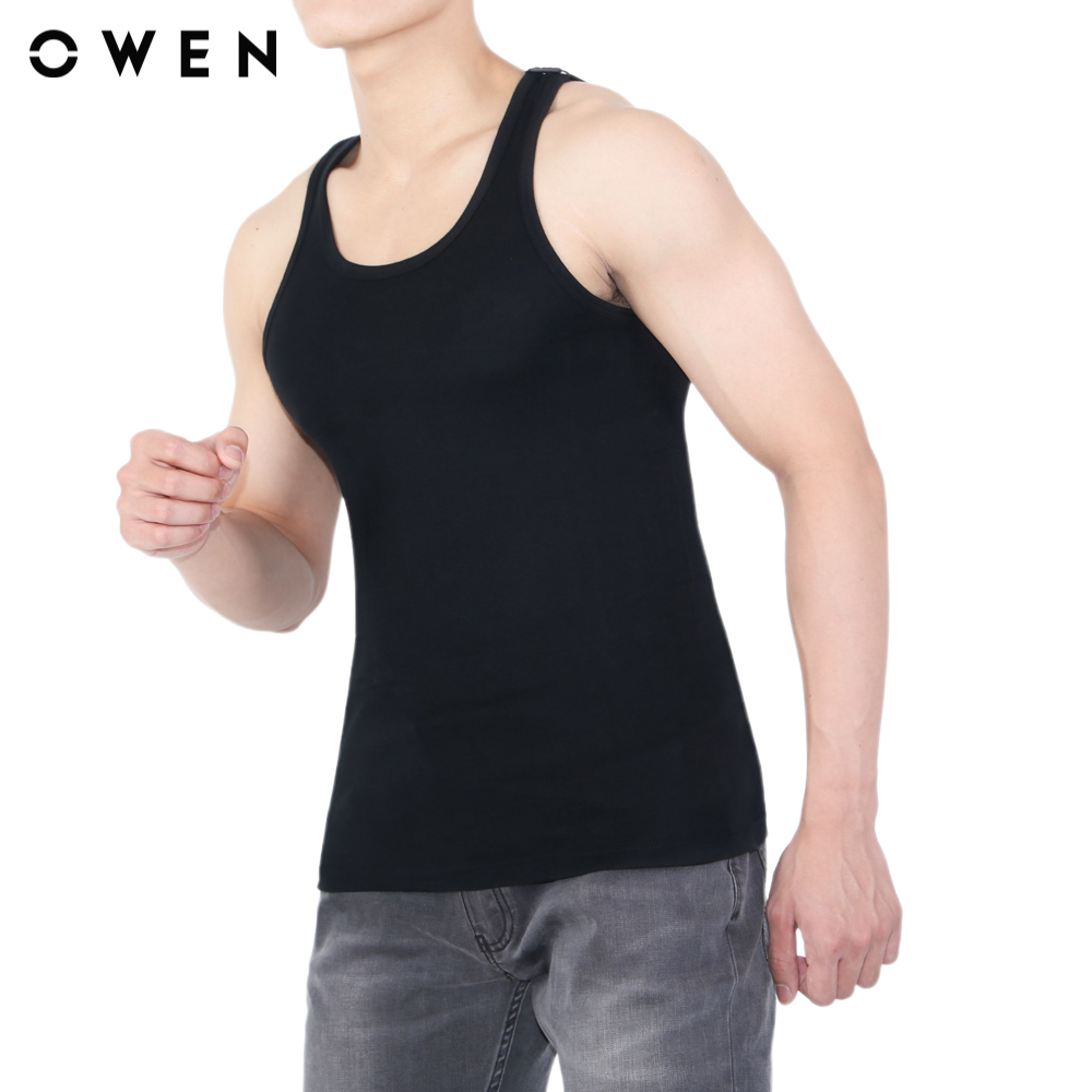 Owen - áo ba lỗ nam màu đen law221253