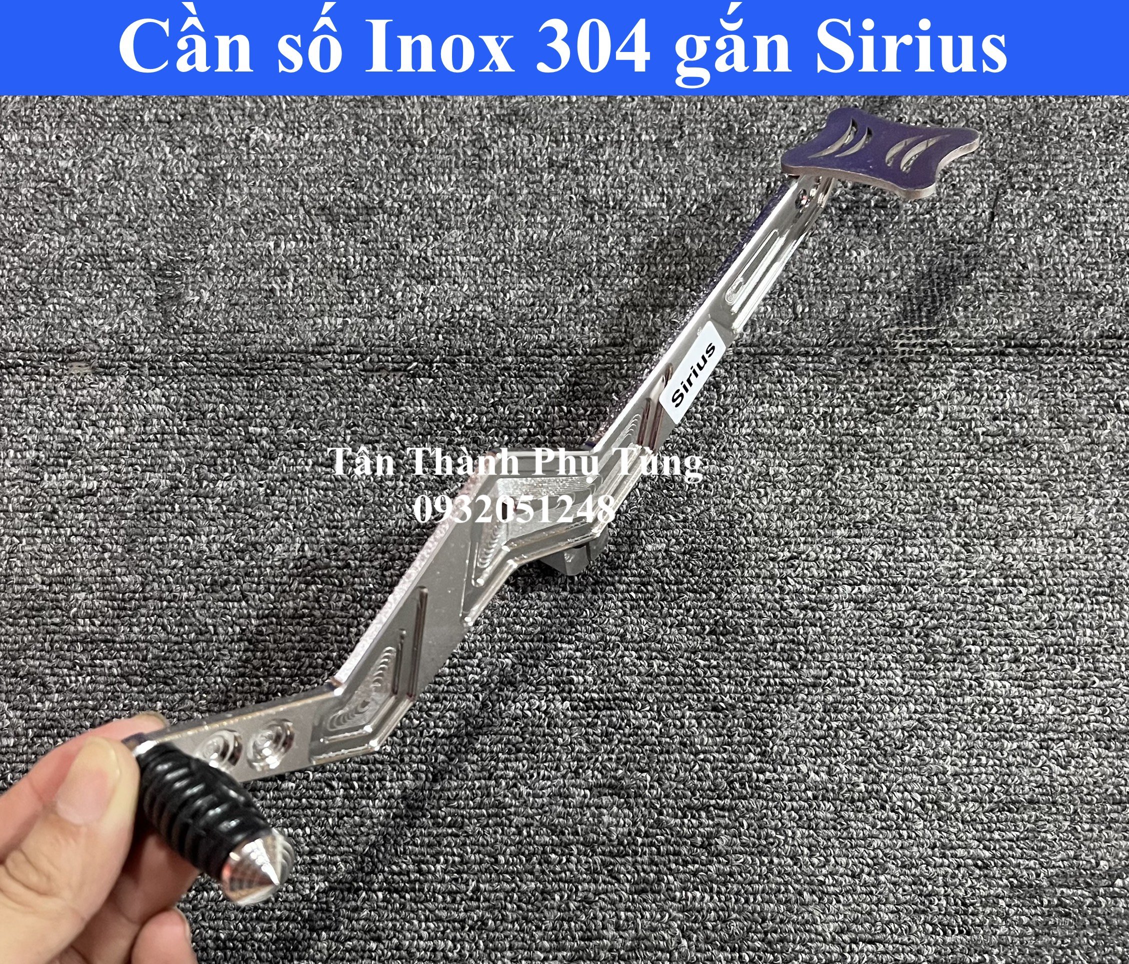 Cần số Inox 304 gắn Sirius