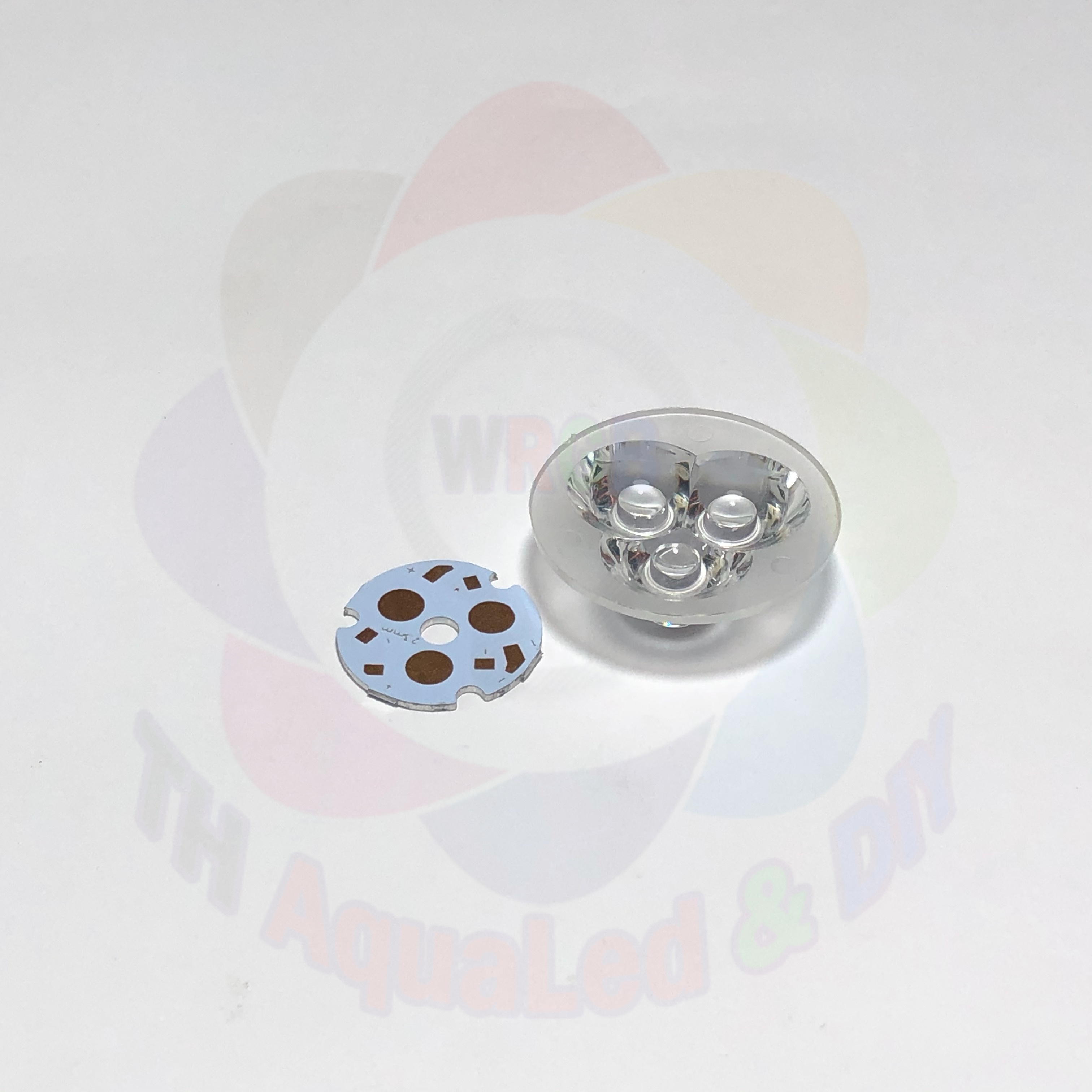 Mạch 3 LED Luxeon đế mạch 3 vị trí nối tiế dùng nguồn 9 volt cho đèn LED Luxeon mạch chuẩn dày chất lượng ít hao nguồn. Combo 5 cái