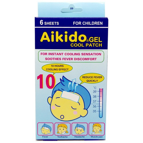Dán hạ sốt aikido (h/6 miếng)
