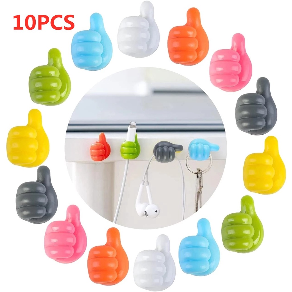 Set 10 / 20 móc silicone dán tường đa năng