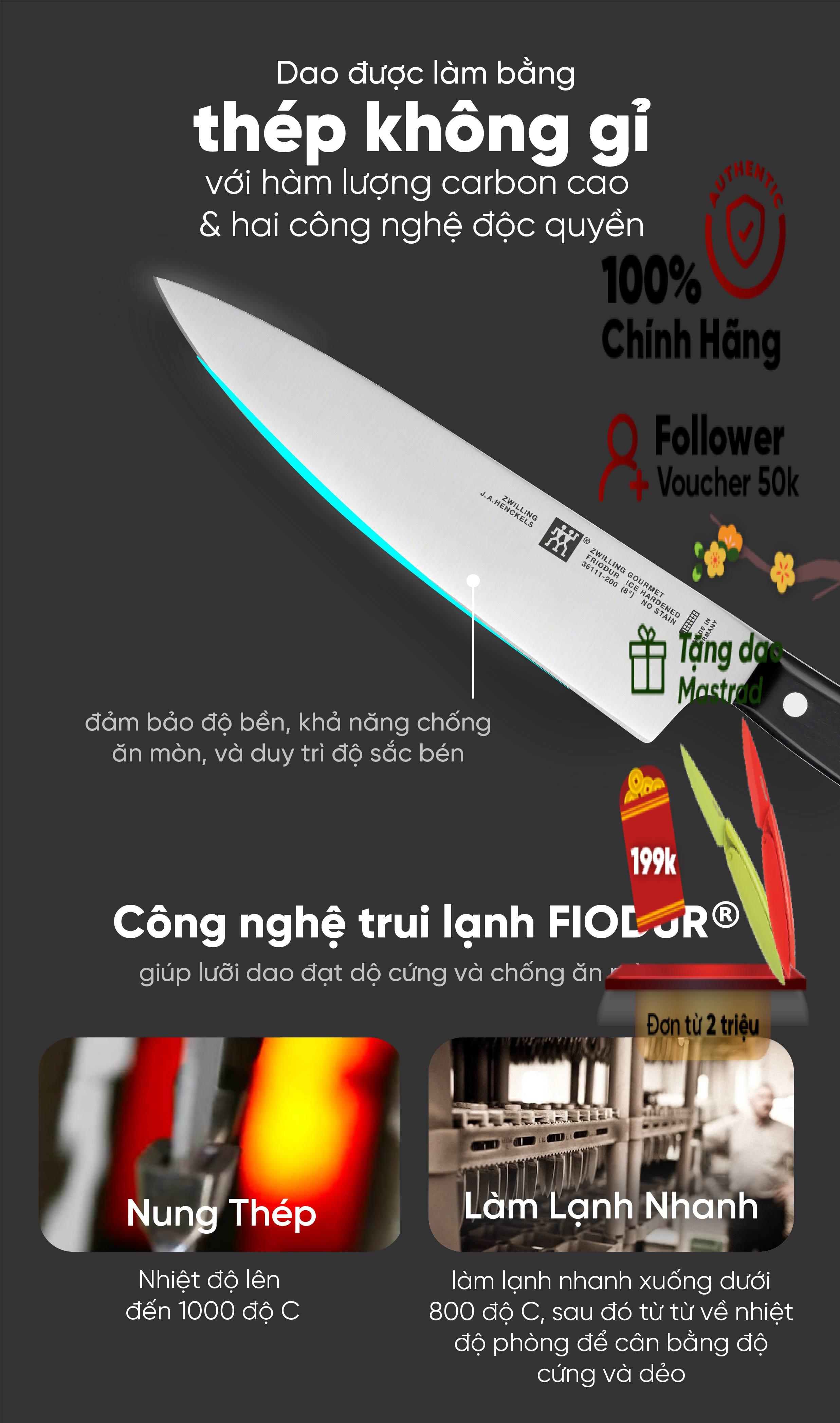 [Trả góp 0%] ZWILLING - Bộ dao ZWILLING Gourmet - 3 món