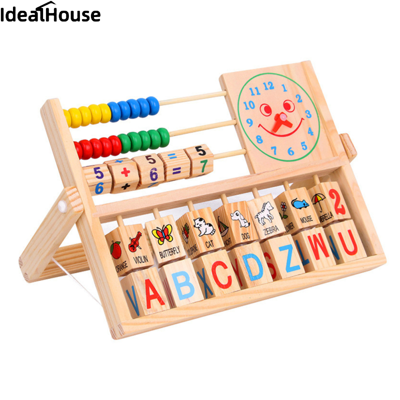 IDealHouse Store Fast Delivery Kids Wooden Abacus Learning Stand Counting