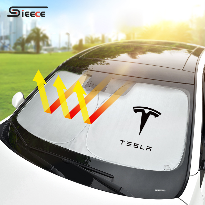 Sieece RèM Che NắNg Ô Tô Tấm Che Nắng Phụ Kiện Xe Hơi Cho Tesla Roadster