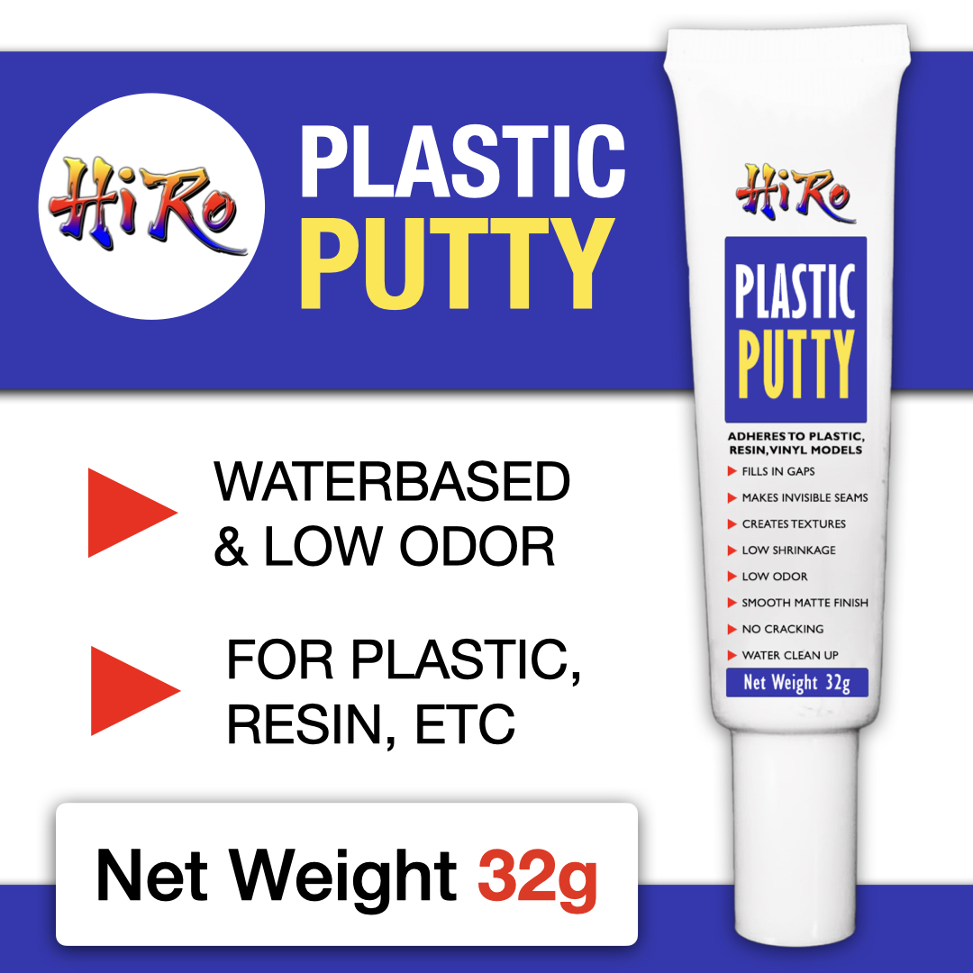 Hiro Plastic Putty (32g) Waterbased Low Odor (Alternative to Vallejo  Plastic Putty)