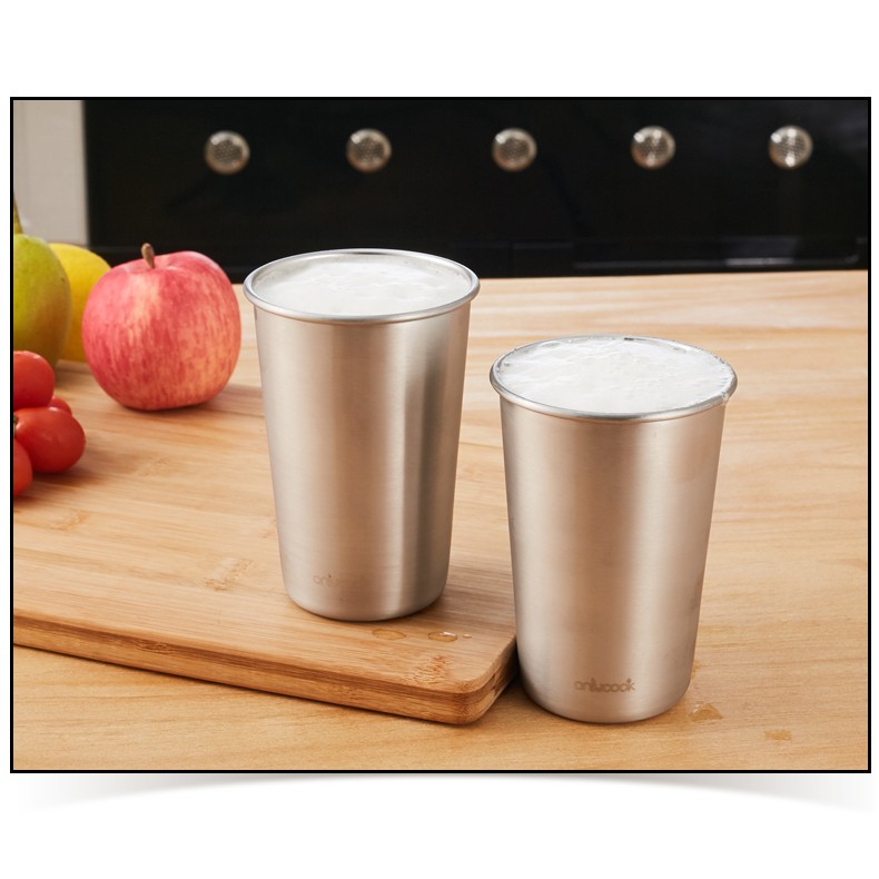 Ly Inox 304 uống nước - 12.2x9cm 475ml
