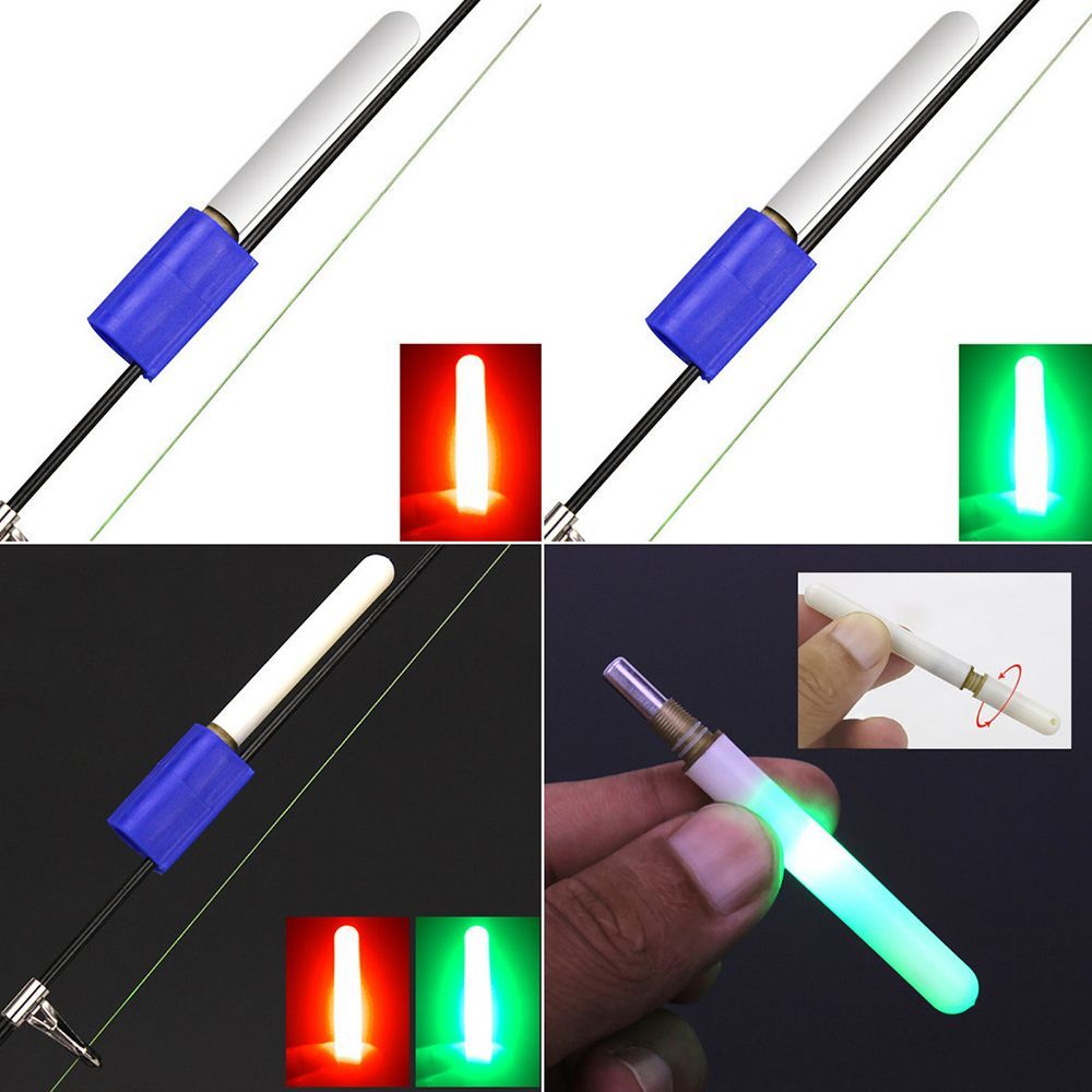 LED Glow Night Fishing Stick Durable Waterproof Light Rod Tip Clip Fishing  Lightstick Bite Alarm 7.7*0.7cm For Most Fish Rods - AliExpress