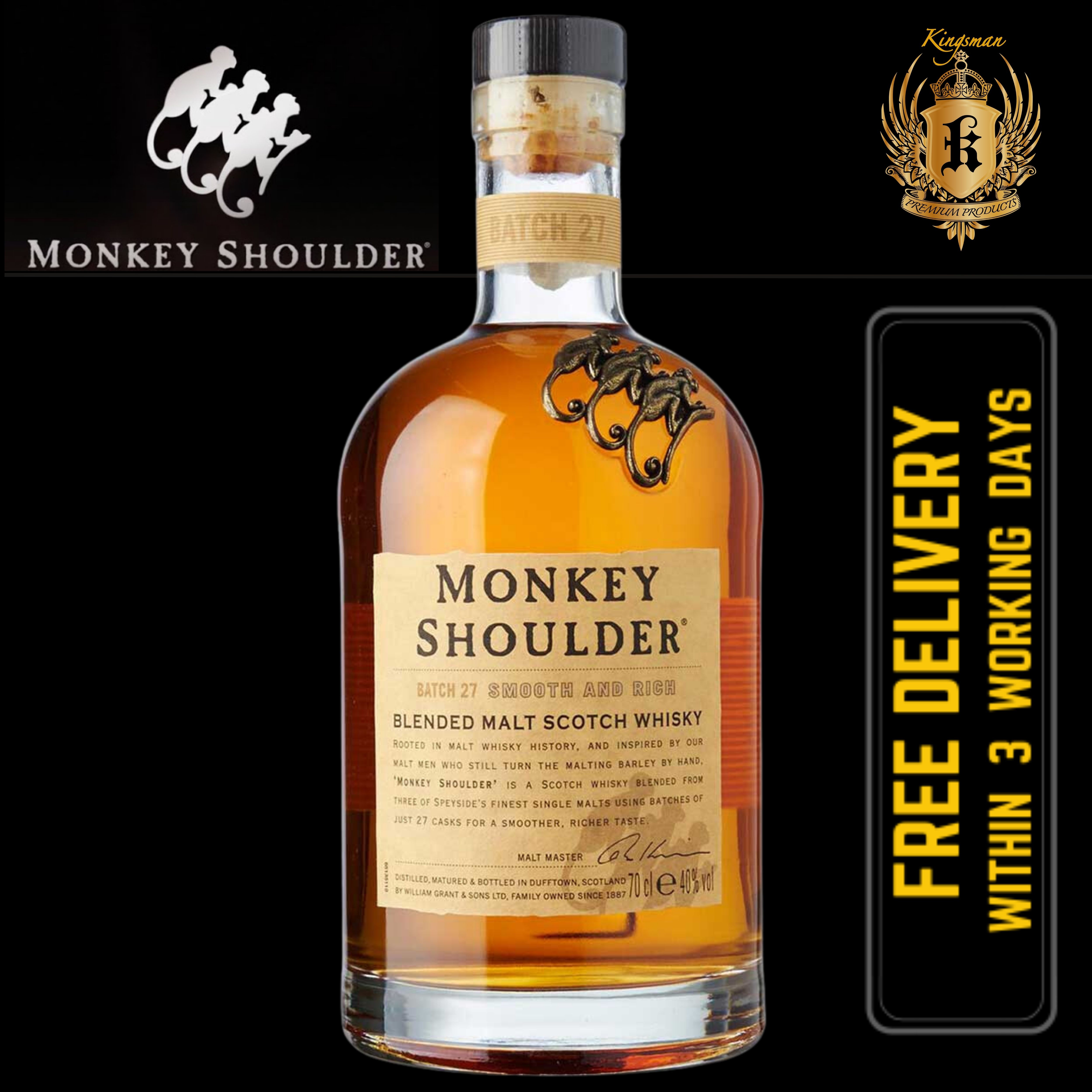 Monkey Shoulder Whisky 70cl | Singapore Lazada