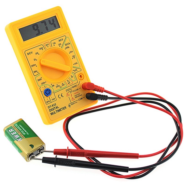 Professional DT832 Digital Multimeter LCD for DC AC Voltmeter Ammeter Ohm Tester