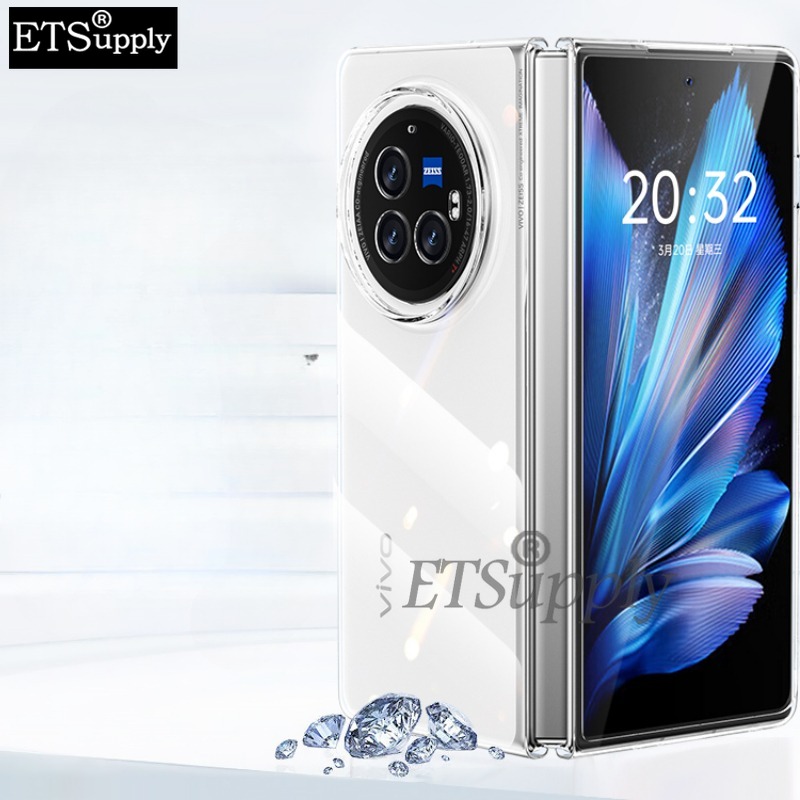 Phone case Vivo X Fold 3 Pro Transparent Anti-oxidation Clear Silicone for Back Cover vivo X Fold 3Pro cases.