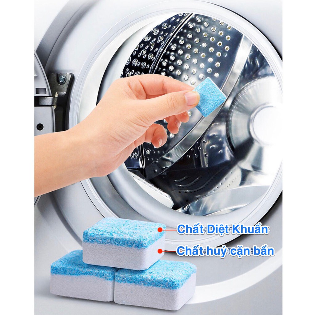 Viên tẩy vệ sinh lồng máy giặt, sủi sạch vi khuẩn - ảnh sản phẩm 2