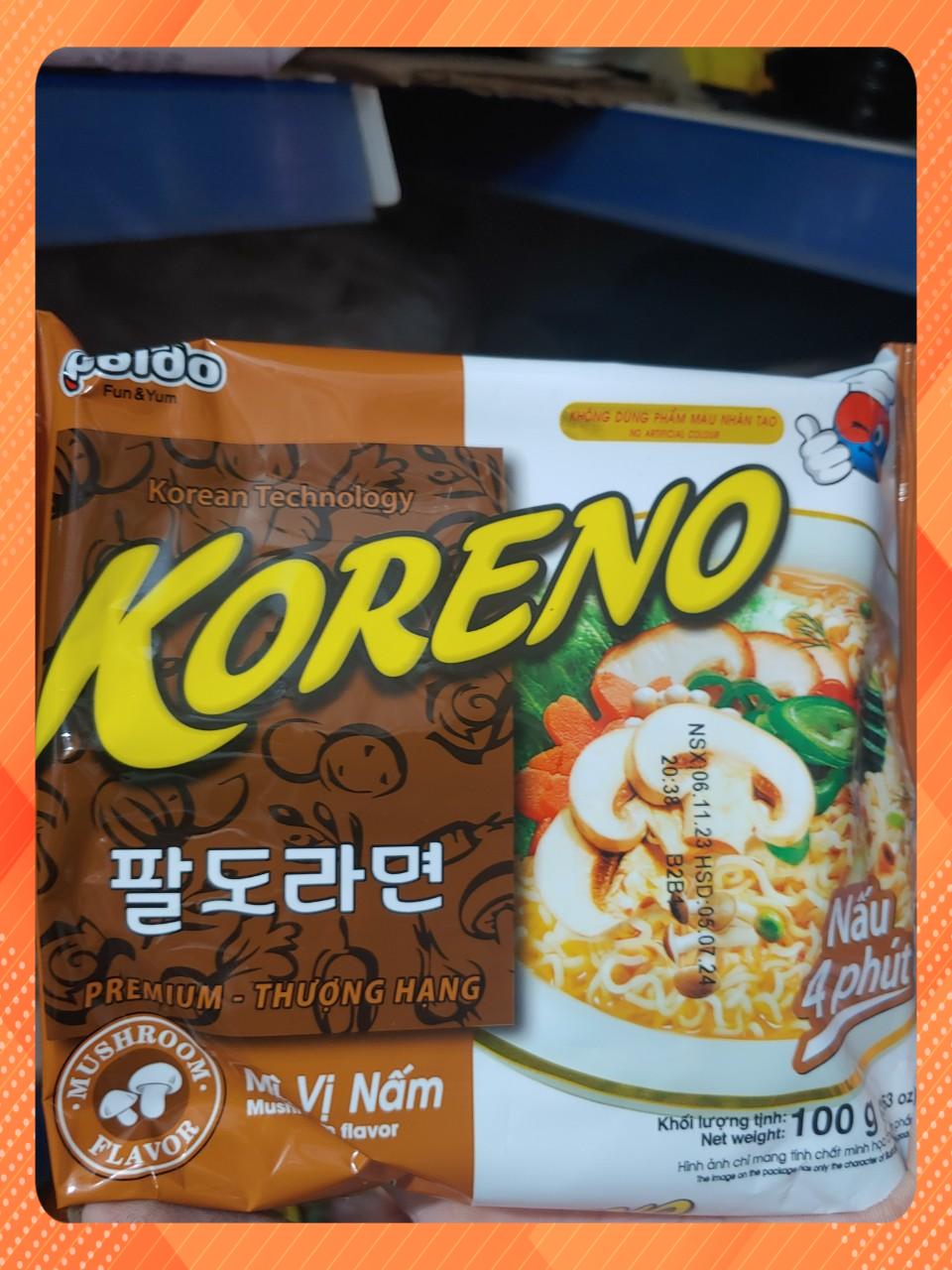 Mì Koreno các loại gói 100g