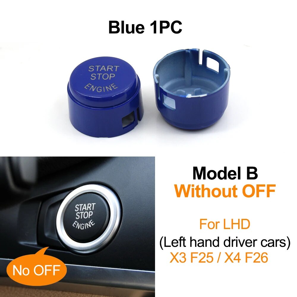 Lhd engine ignition auto start stop switch button cap for bmw x3 f25 x4 f26 61319291691
