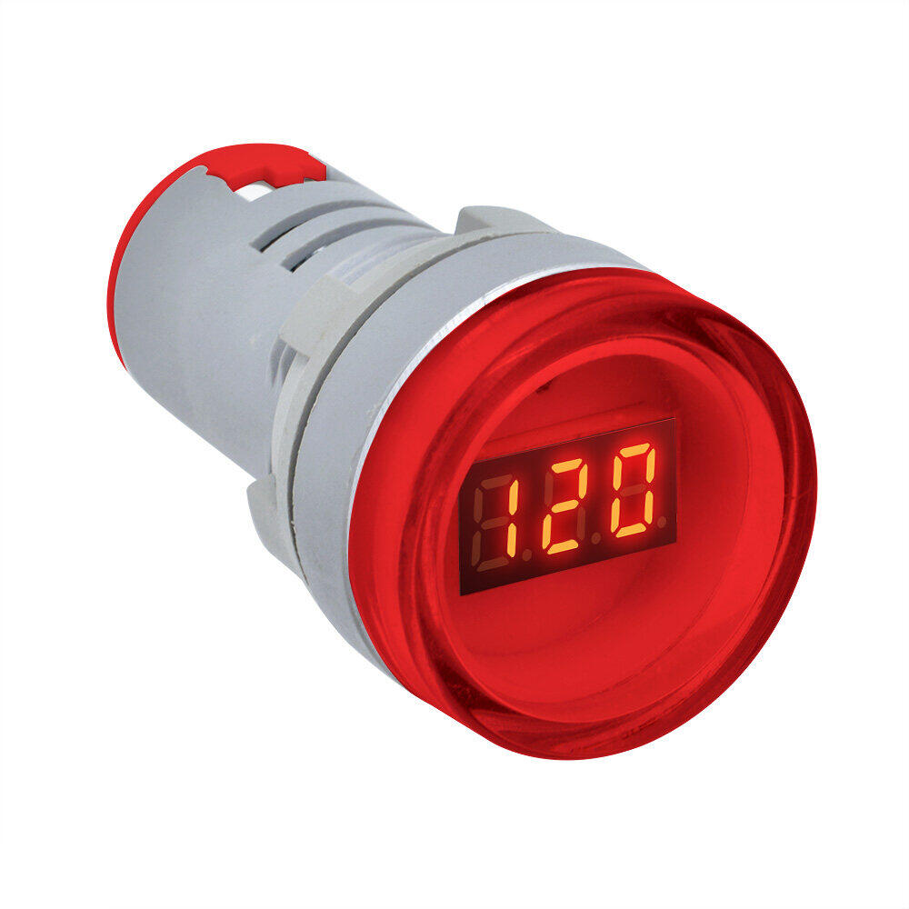Original diymore slope12V DC Digital LED Display Voltmeter Waterproof Car Motorcycle Voltage Volt Gauge Panel Meter