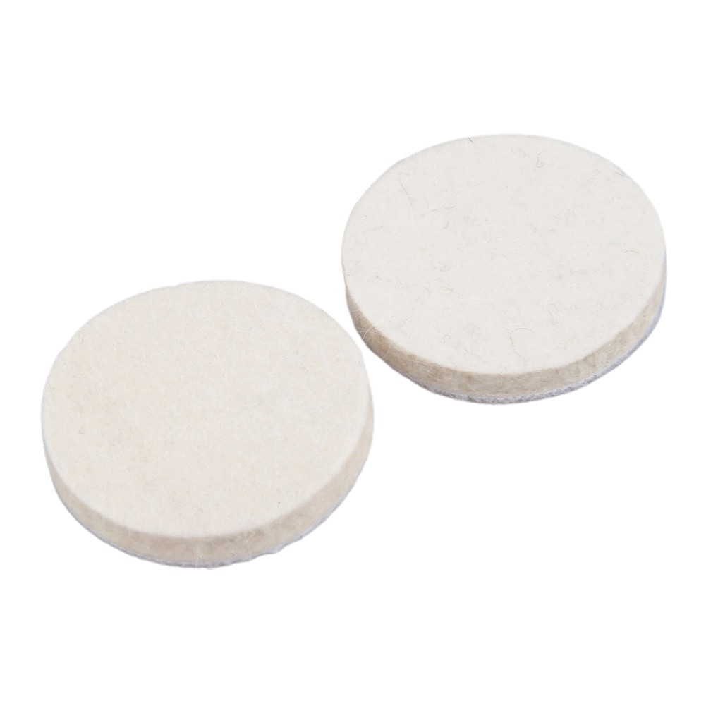 2pcs 2Inch Soft Felt Polishing Buffing Wheel Mop Pad Wool Polisher Disc Pads For Rotary Polishing Tool