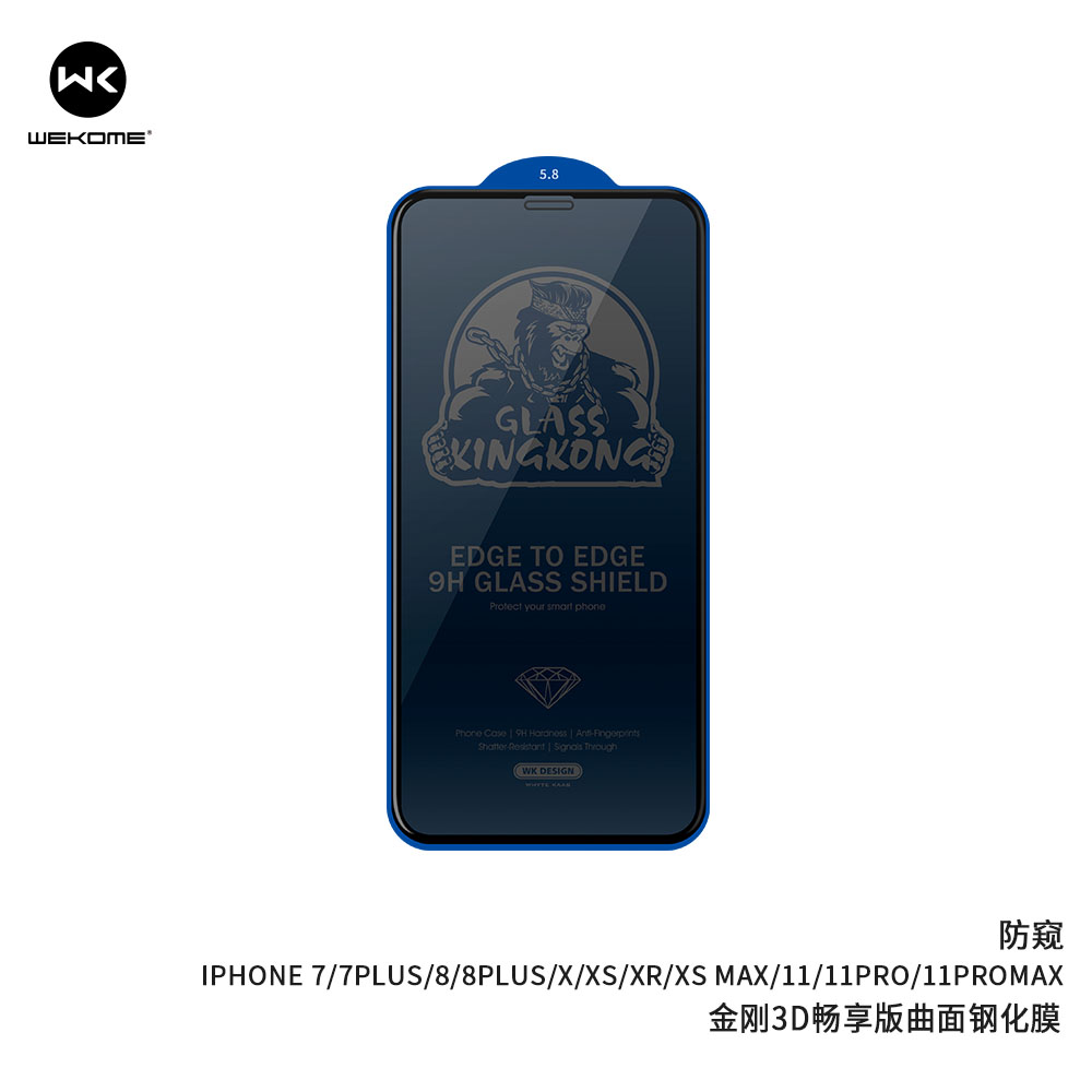 Kính Cường Lực KingKong Full Màn Chính Hãng Mẫu Mới Chống Vỡ Viền cho iPhone WTP-038 - Lỗi 1 đổi...