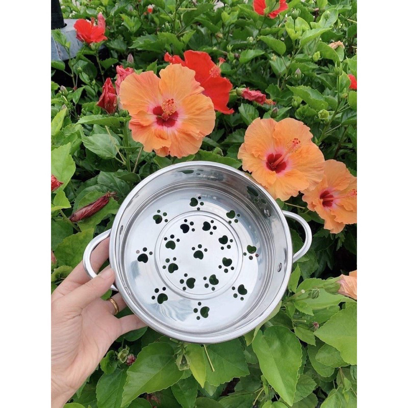 Xửng hấp thức ăn inox 304_Khay hấp,vỉ hấp thức ăn size 16cm,18cm