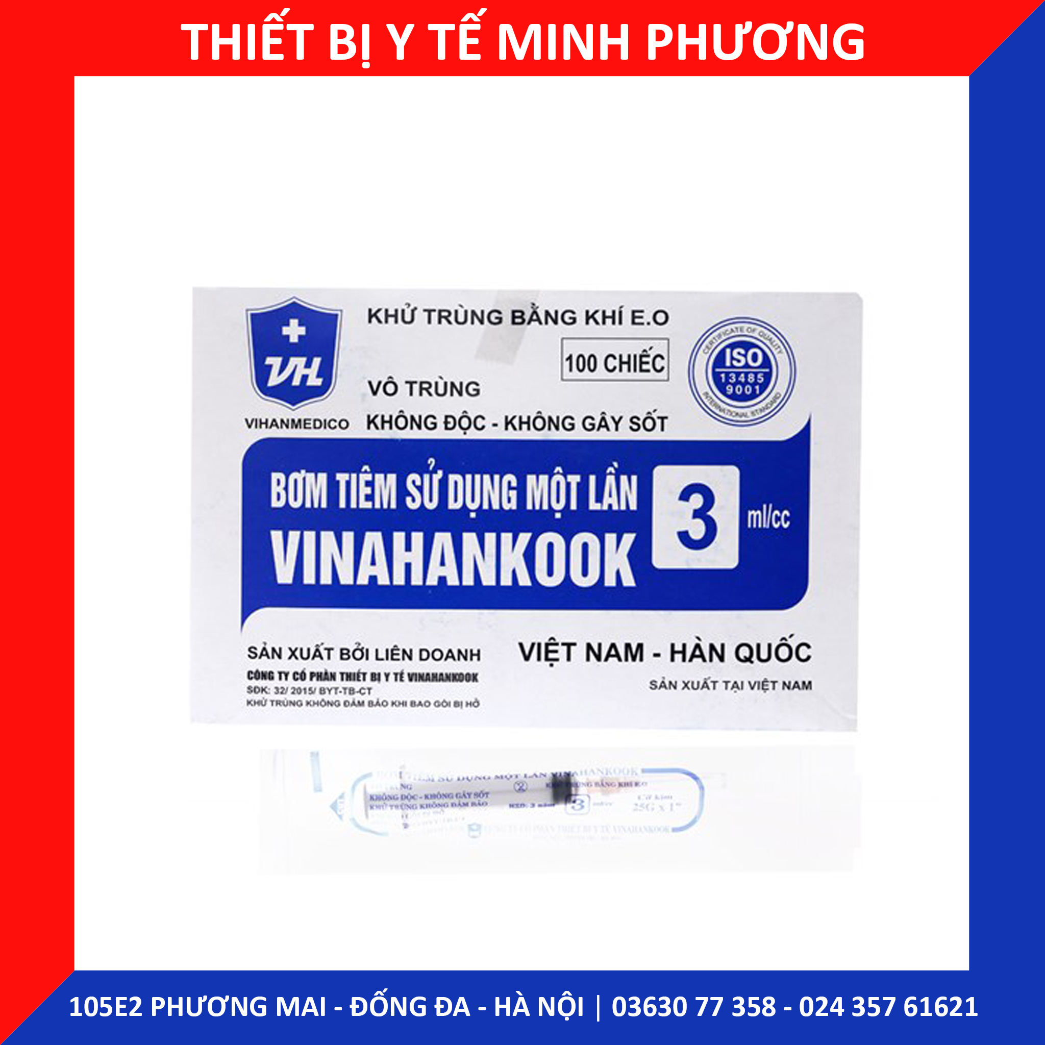 Bơm tiêm 1 lần Vinahankook