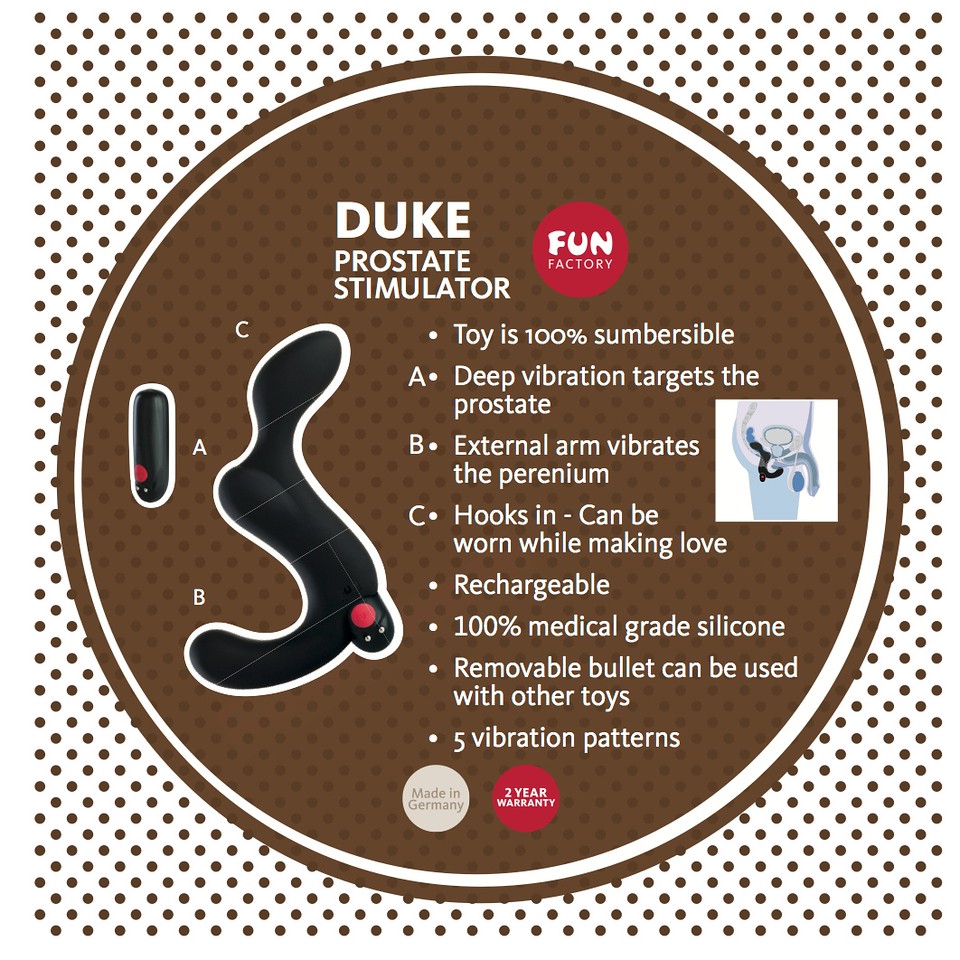 FUN FACTORY - Duke Anal Toy For Professional Intense Butt Toy For Men and Women Prostate Massager Vibrating Prostate Masturbation | Lazada Singapore FUN FACTORY - Duke Anal Toy For Professional Intense Butt Toy For Men and Women Prostate Massager Vibrating Prostate Masturbation | Lazada Singapore