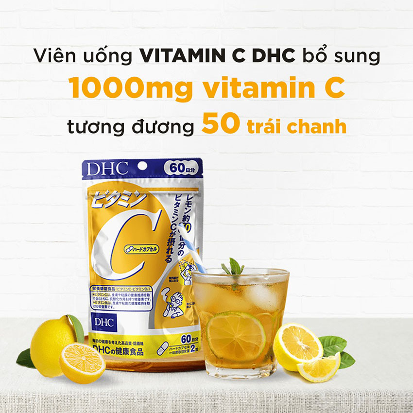 [Freeship] Vitamin C DHC dạng viên uống 1000mg
