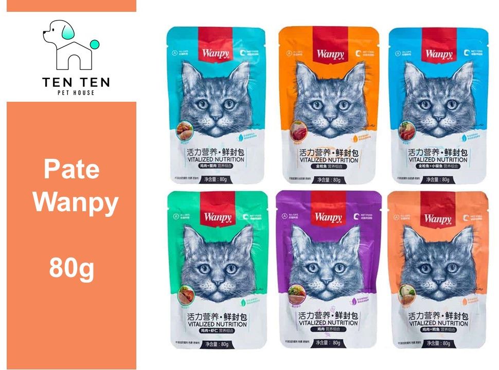 Pate Wanpy Happy 100 Cho Mèo Mọi Lứa Tuổi (70g)