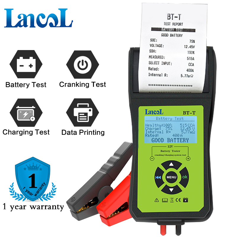 Lancol BTT Car Battery Tester 2000CCA Battery System Analyzer with