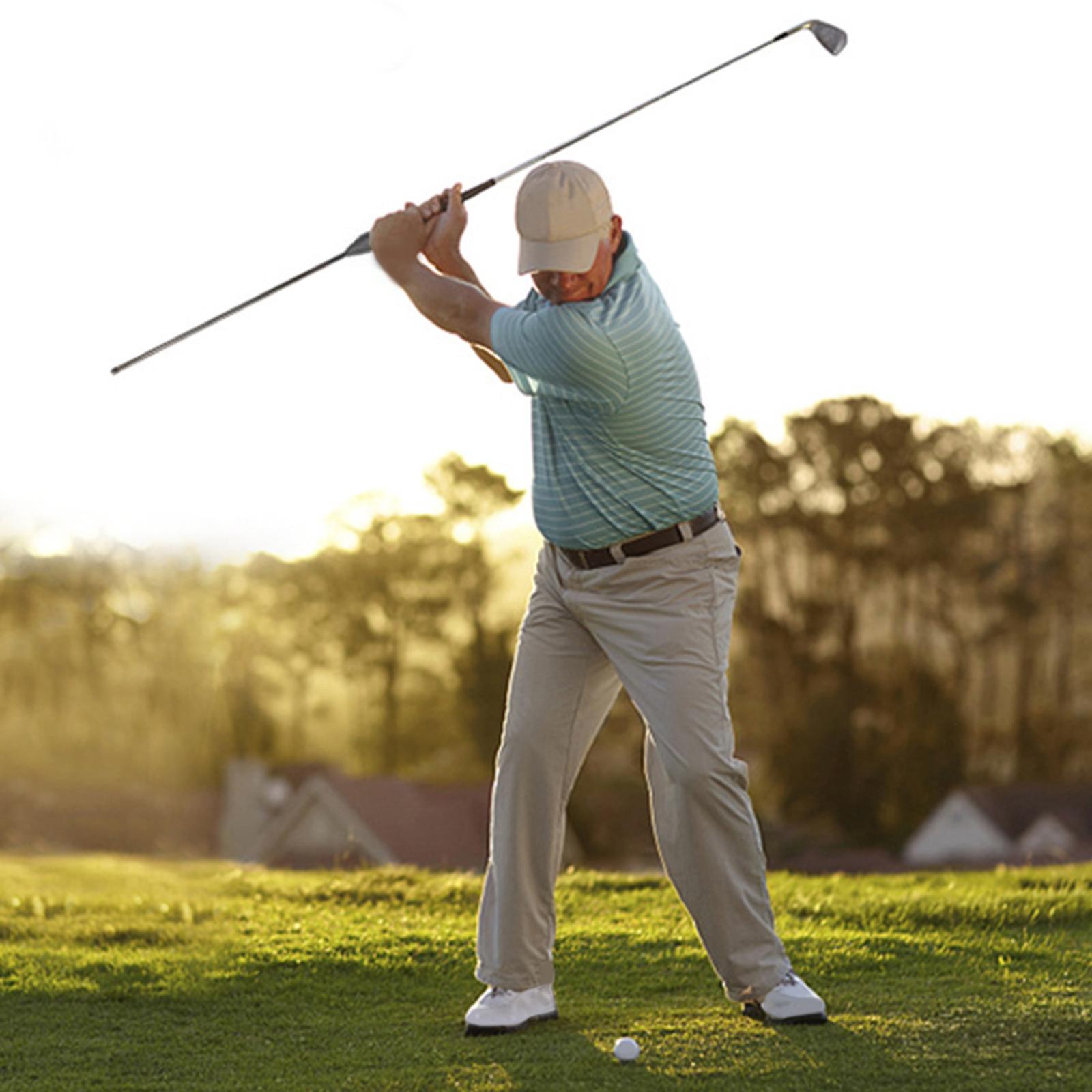 Flameer Golf Swing Trainer for Golfer Golf Chipping Practice Aid Stick Training