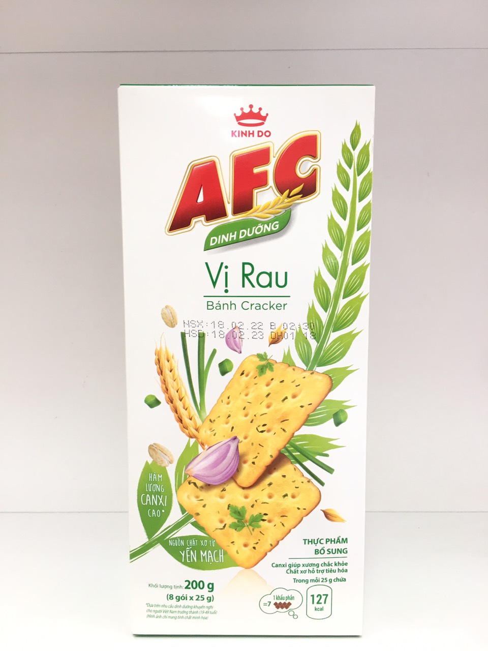 Bánh Craker AFC Dinh Dưỡng 200g ( 8 gói * 25g)